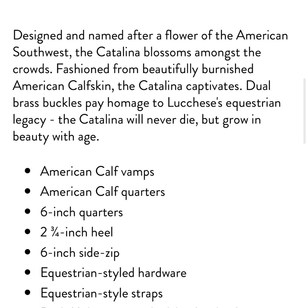 Lucchese Floral Ankle Boots with Buckles - Tan - Picture 6 of 6